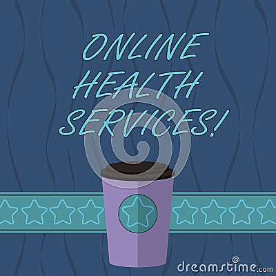 Word writing text Online Health Services. Business concept for Healthcare practice supported by electronic processes 3D Stock Photo