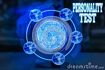 Word writing text Personality Test. Business concept for A method of assessing huanalysis demonstratingality constructs Elements Stock Photo