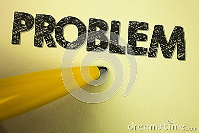 Word writing text Problem. Business concept for Trouble that need to be solved Difficult Situation Complication written on plain b Stock Photo