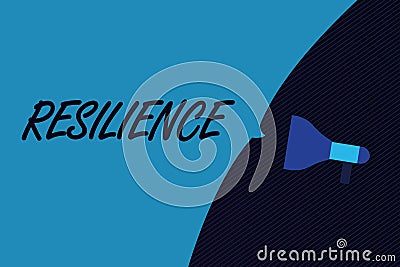 Word writing text Resilience. Business concept for Capacity to recover quickly from difficulties Persistence Stock Photo