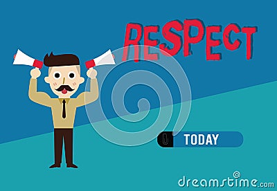 Word writing text Respect. Business concept for Feeling of deep admiration for someone or something Appreciation Stock Photo