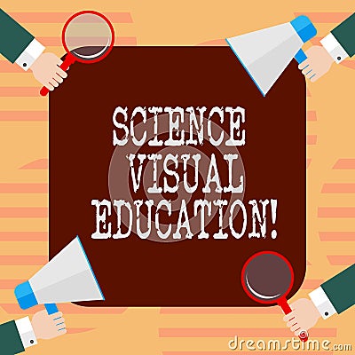 Word writing text Science Visual Education. Business concept for Use infographic to understand ideas and concepts Hu Stock Photo