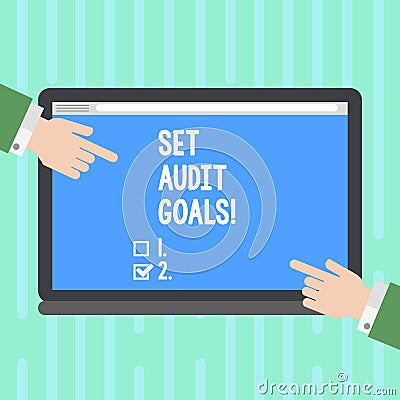 Word writing text Set Higher Goals. Business concept for look for something that want accomplish and establishing Hu Stock Photo