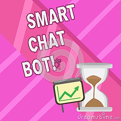 Word writing text Smart Chat Bot. Business concept for Artificial intelligence chatting with machines robots. Stock Photo