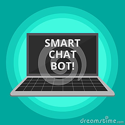 Word writing text Smart Chat Bot. Business concept for Artificial intelligence chatting with machines robots. Stock Photo