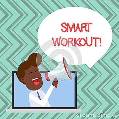 Word writing text Smart Workout. Business concept for set a goal that maps out exactly what need to do in being fit Man Stock Photo