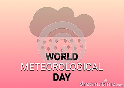 Word writing text World Meteorological Day Cartoon Illustration