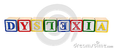 Words Dyslexia Isolated Stock Photo