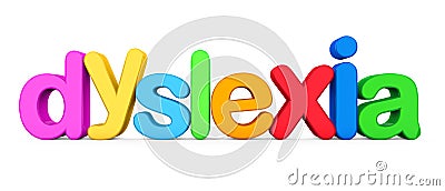 Words Dyslexia Isolated Stock Photo