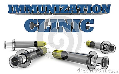 COVID-19 Vaccination and Immunization Clinics Stock Photo