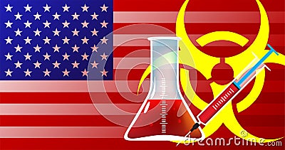 Iran biohazard threat Cartoon Illustration