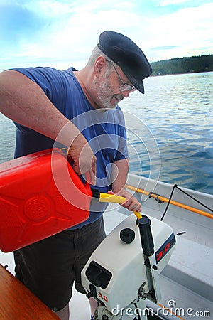 Work on the Boat Stock Photo