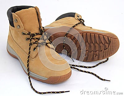 Work Boots Stock Photo