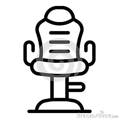 Work chair icon outline vector. Esport gamer Stock Photo