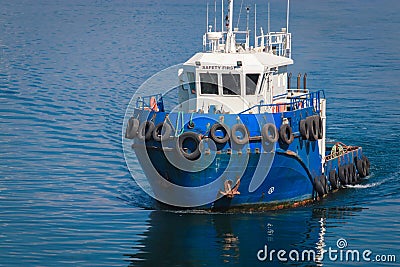 Work of the container terminal for shipping goods Stock Photo