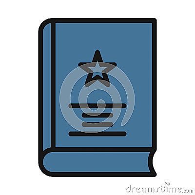 work diary, diary line isolated vector icon can be easily modified and edit Vector Illustration
