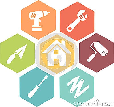 Work and diy icon Vector Illustration