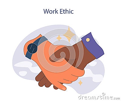 Work ethic concept. Vector Illustration