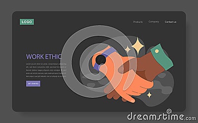 Work ethic concept. Vector Illustration