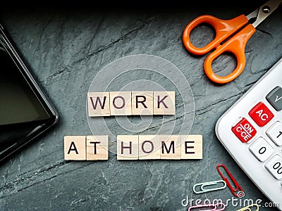 Work at home Stock Photo