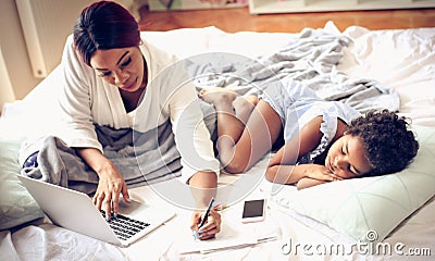 Work from home. Stock Photo