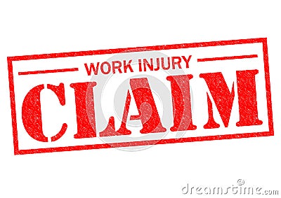 WORK INJURY CLAIM Stock Photo