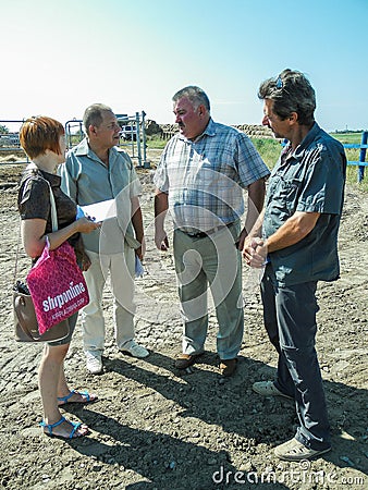 The work of the inspection Commission for the protection of labor in the Gomel region of Belarus. Editorial Stock Photo