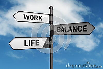 Work life balance choices Stock Photo