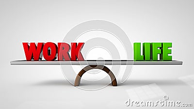 Work life balance concept Stock Photo