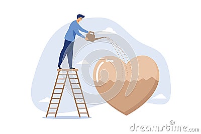 Work passion, motivation to success and win business competition, Vector Illustration