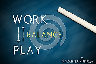 Work and Play Balance Stock Photo