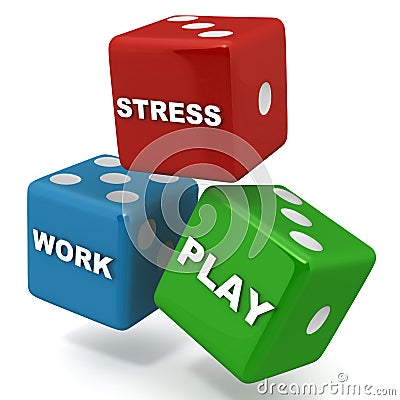 Work play stress Stock Photo