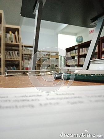 work productively in a special room in the library Stock Photo