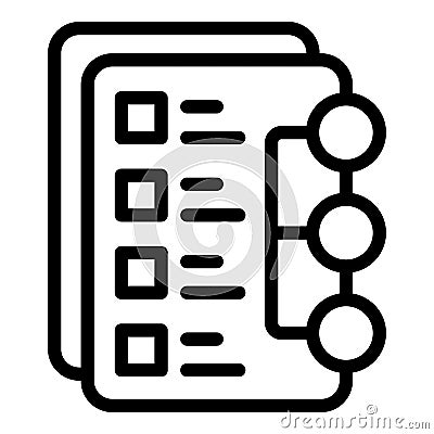 Work progress icon outline vector. Business incubator Stock Photo