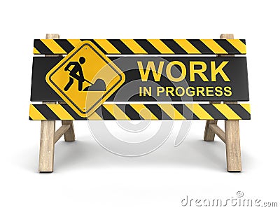 Work in progress sign Stock Photo