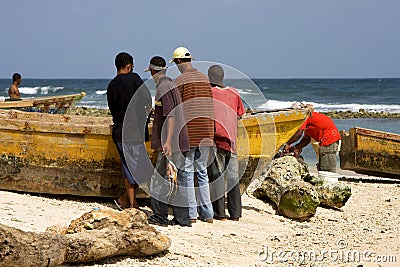 work in republica dominicana Editorial Stock Photo