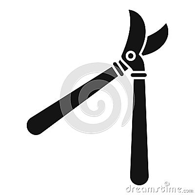 Work secateur icon simple vector. Garden shears Vector Illustration