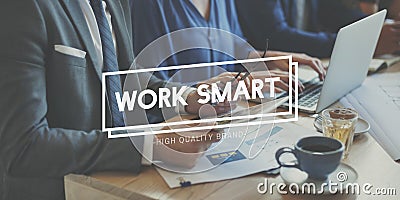 Work Smart Effective Efficient Productivity Planning Concept Stock Photo