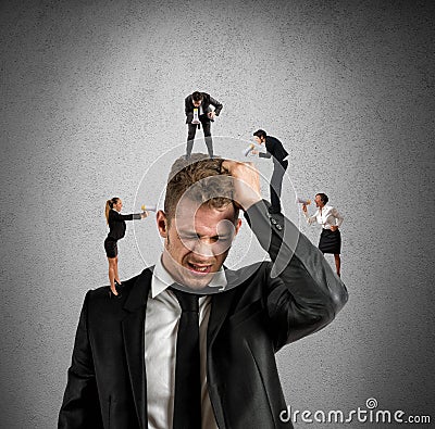 Work stress Stock Photo