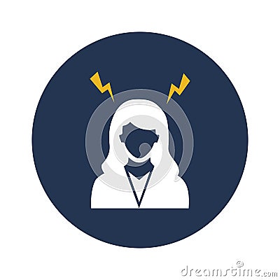work stress Vector Icon which can easily modify or edit Vector Illustration