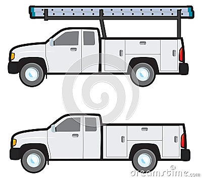 Work Truck Vector Illustration