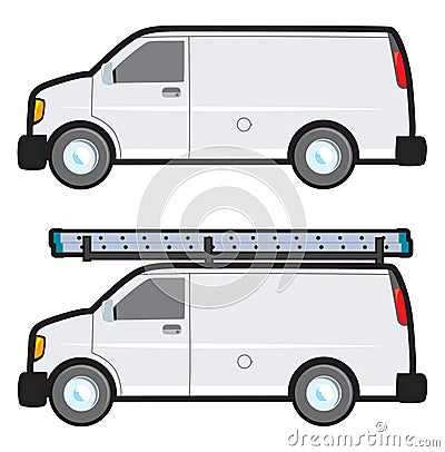 Work Van Vector Illustration