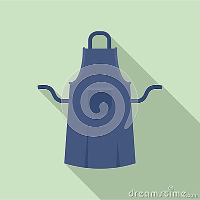 Worker apron icon, flat style Vector Illustration