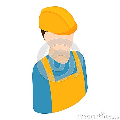 Worker isometric 3d icon Stock Photo