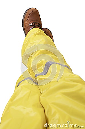 Worker Legs Stock Photo