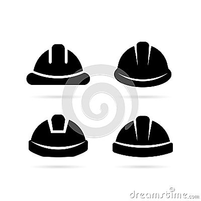 Worker safety hard hat icon Vector Illustration