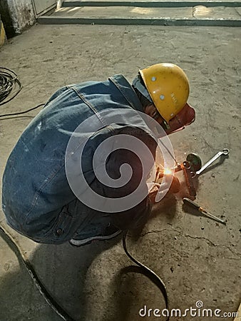 Worker steel Stock Photo