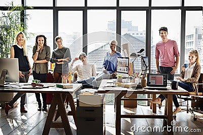 Worker Team Business Corporate Coworkers Concept Stock Photo