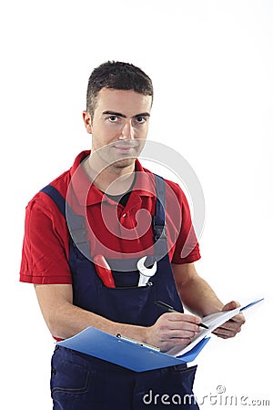 Worker technical form Stock Photo