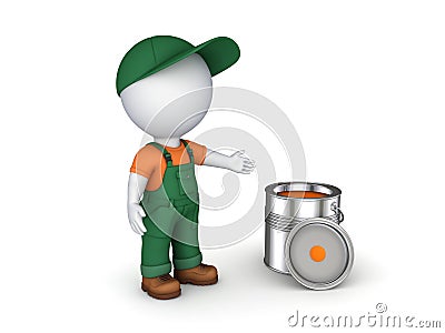 Worker in a uniform Stock Photo